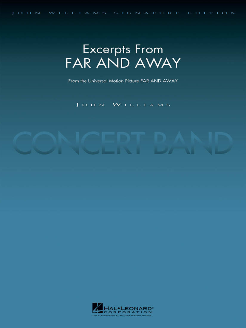 Hal Leonard Excerpts From Far And Away Williams/Lavender Concert