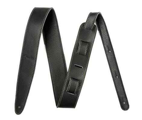 Fender - 2-inch Artisan-Crafted Leather Guitar Strap - Black