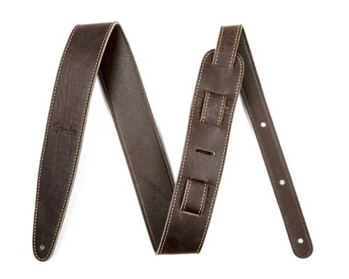 2-inch Artisan-Crafted Leather Guitar Strap - Brown