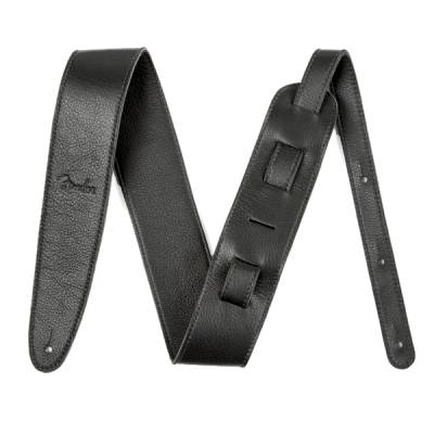 Fender - 2.5-inch Artisan-Crafted Leather Guitar Strap - Black