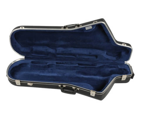 Étui en plastique ABS pour saxophone baryton avec roulettes