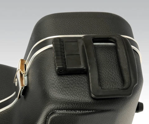 Étui en plastique ABS pour saxophone baryton avec roulettes