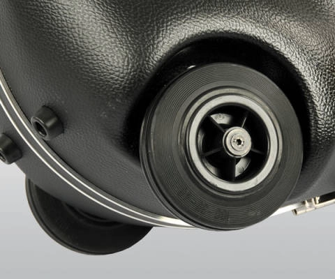 Étui en plastique ABS pour saxophone baryton avec roulettes