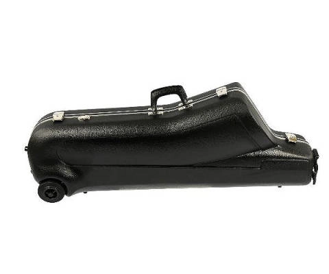 tui en plastique ABS pour saxophone baryton avec roulettes