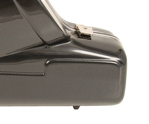 Baritone Sax ABS Plastic Shaped Case, Carbon Design w/Wheels