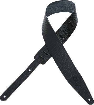 2 1/2\'\' Pebbled Leather Guitar Strap