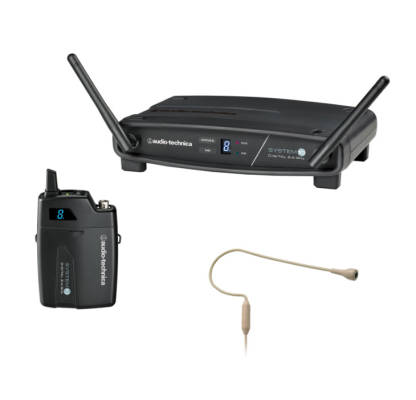 Audio-Technica - ATW-1101 System 10 Digital Wireless System w/ Transmitter and Headworn Mic
