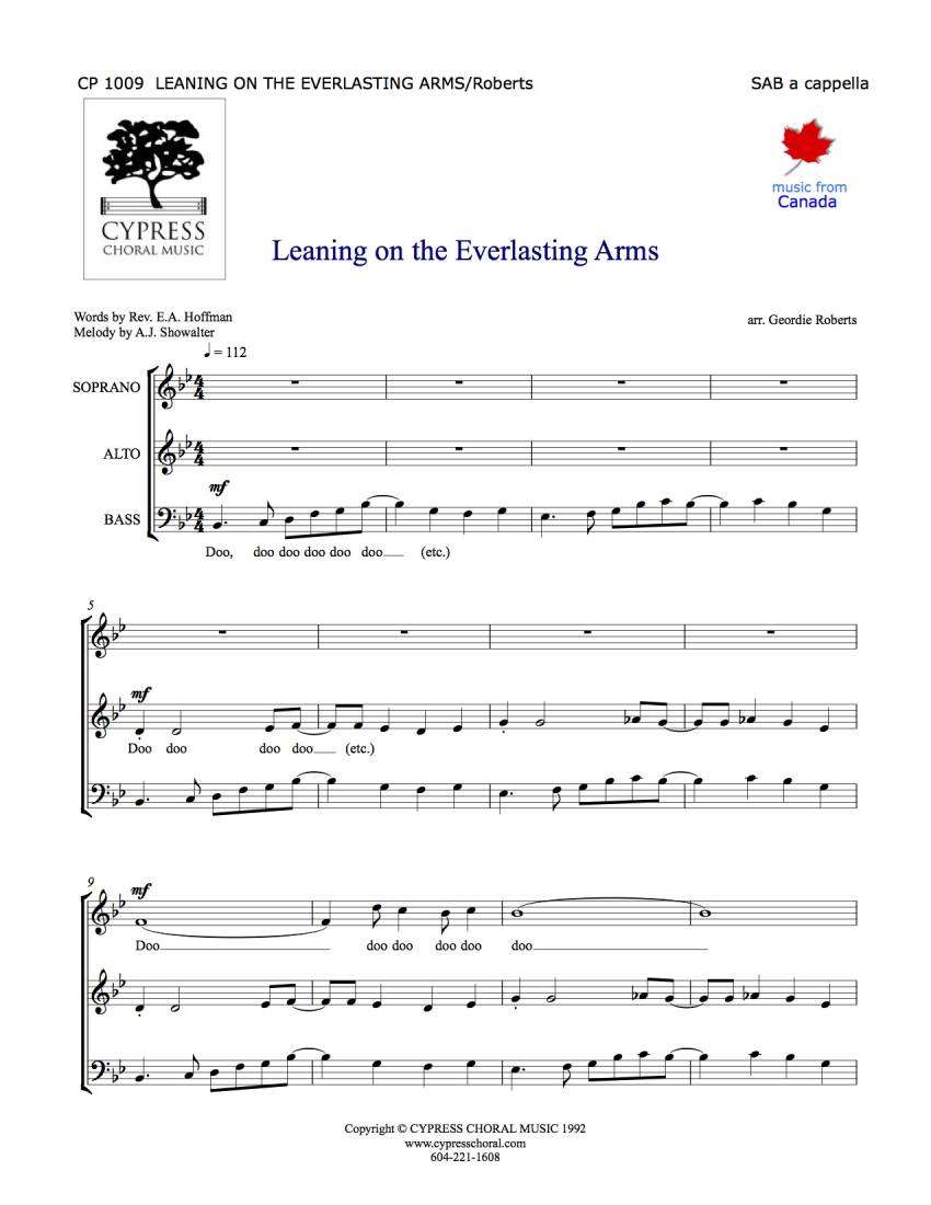 Leaning on the Everlasting Arms - Hoffman /Showalter /Roberts - SAB