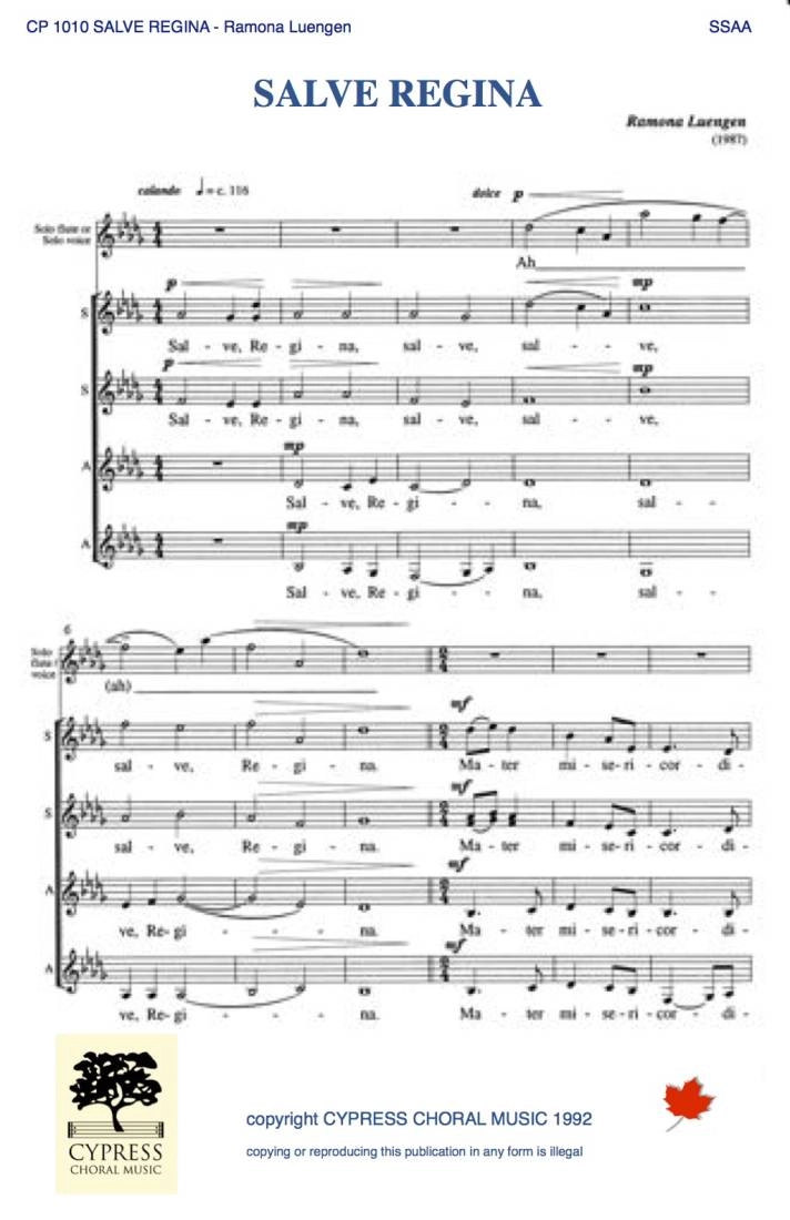 Salve Regina - Luengen - SSAA