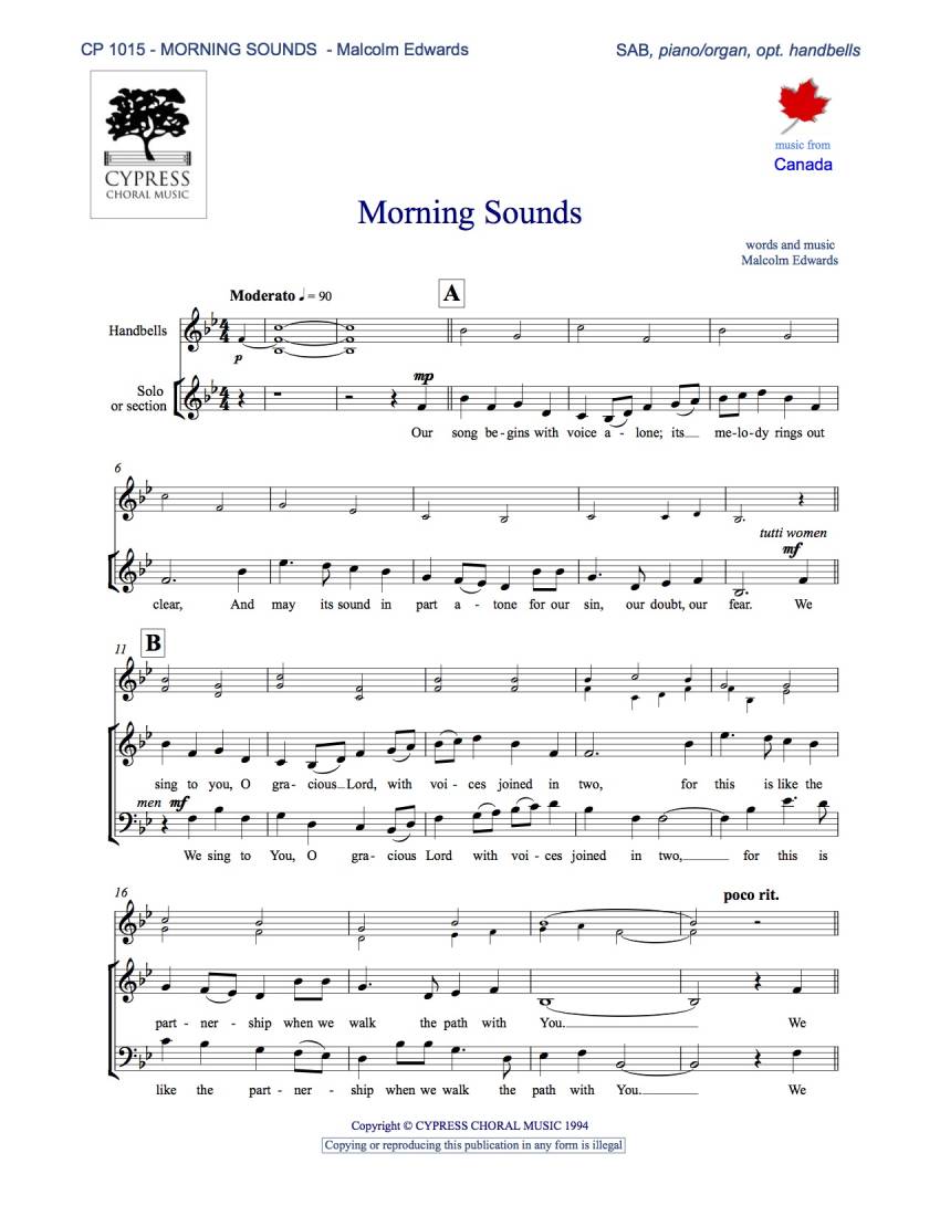 Morning Sounds - Edwards - SAB