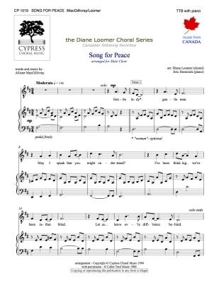 Cypress Choral Music - Song for Peace - MacGillivray/Loomer - TTB