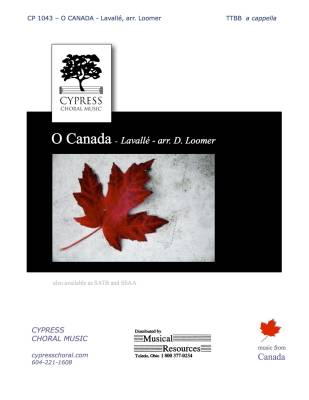 O Canada - Lavallee/Loomer - TTBB