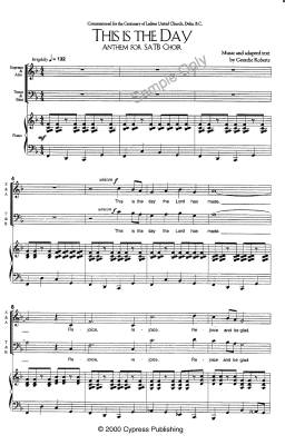 This is the Day - Roberts - SATB