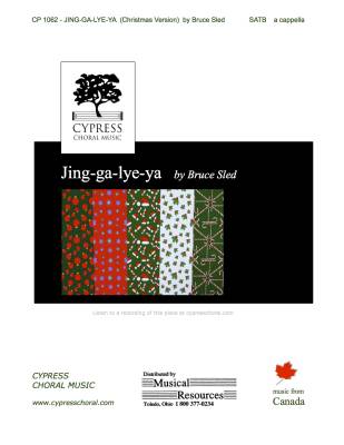 Jing-ga-lye-ya (Christmas Version) - Sled - SATB