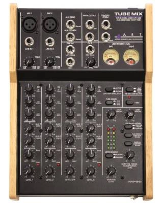 ART Pro Audio - TubeMix 5-Channel Recording Mixer with USB and Assignable 12AX7 Tube