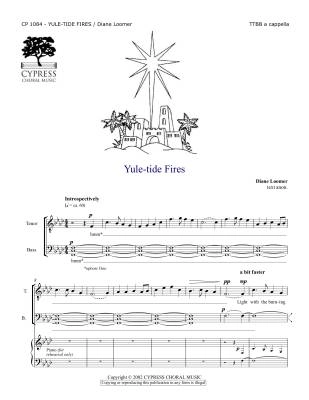 Cypress Choral Music - Yuletide Fires - Loomer - TTBB