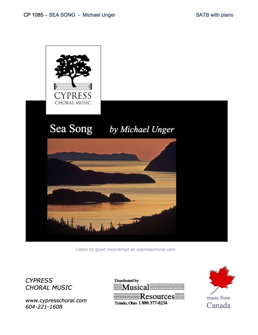 Sea Song - Longfellow/Unger - SATB