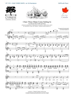 I Saw Three Ships Come Sailing In - Henderson - SATB