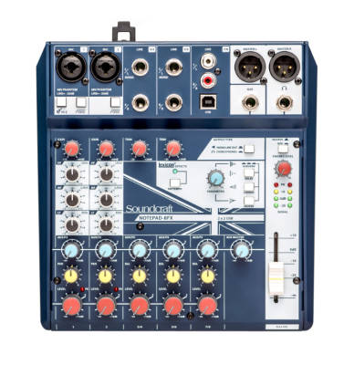 Soundcraft - Notepad-8FX 8-Channel Small-format Analog Mixer