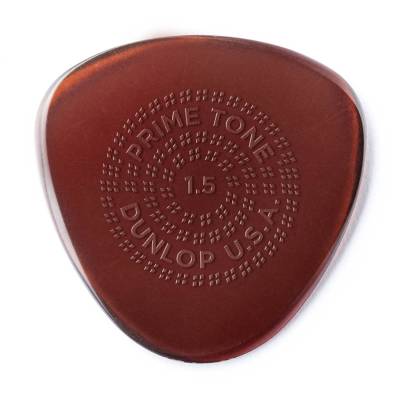 Dunlop - Primetone Semi Round Sculpted Plectra Picks with Grip (3 Pack) - 1.5mm