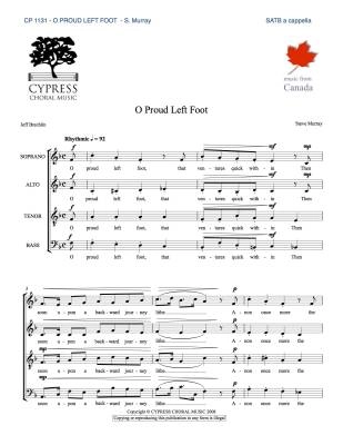 Cypress Choral Music - O Proud Left Foot - Murray - SATB