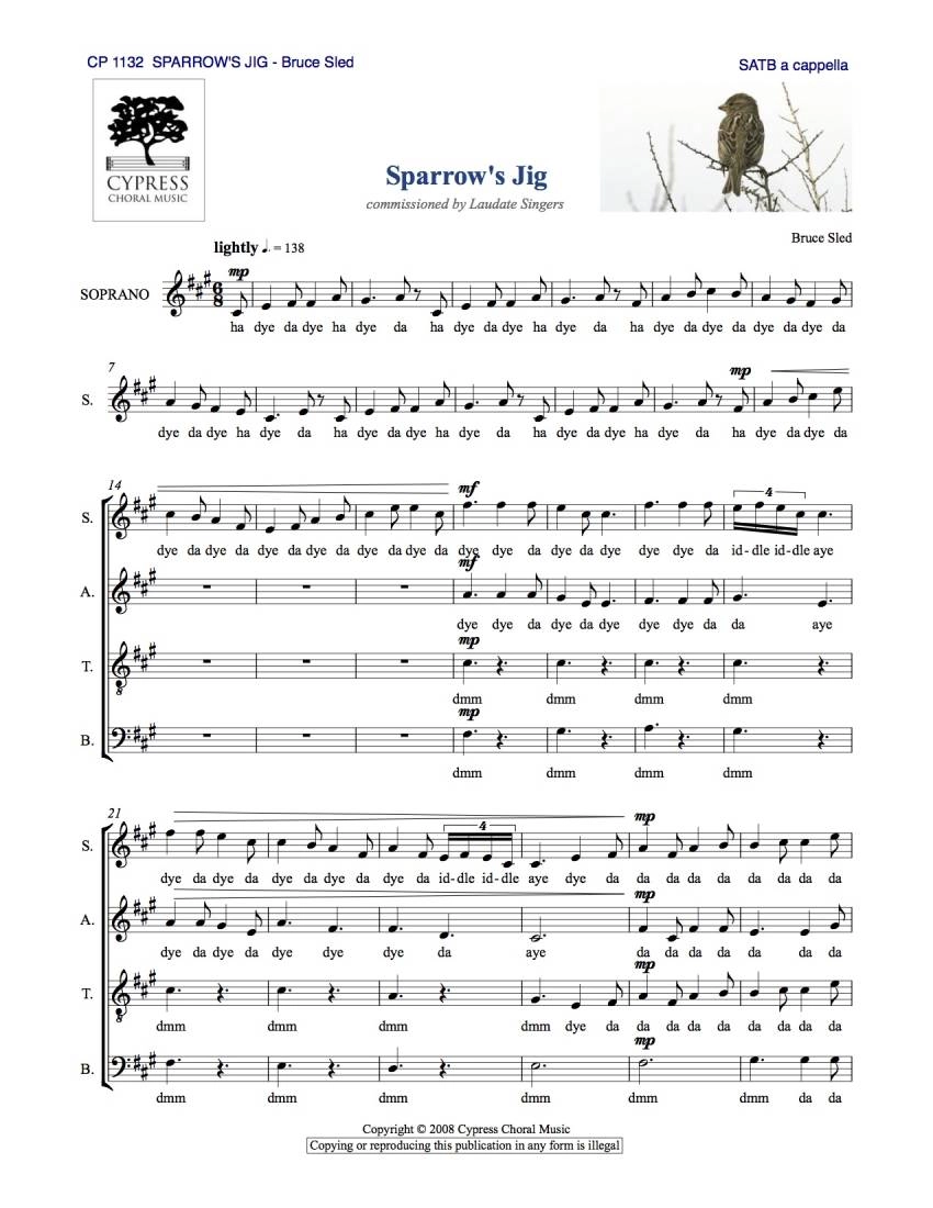 Sparrow\'s Jig - Sled - SATB