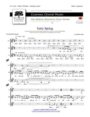 Cypress Choral Music - Early Spring - Allan - SSA