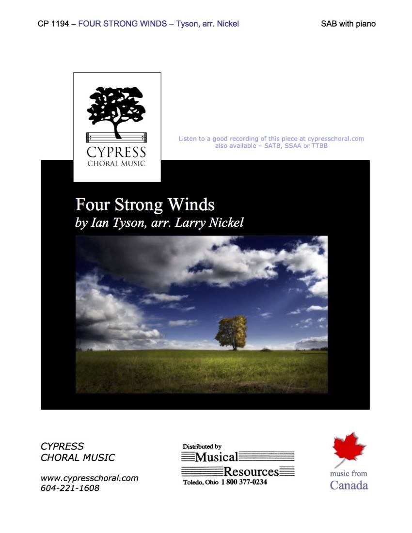 Four Strong Winds - Tyson/Nickel - SAB