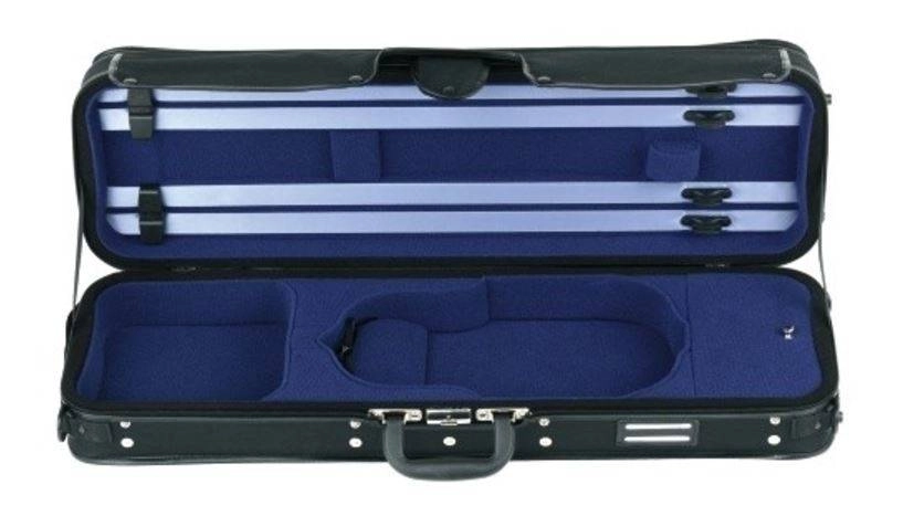 STRATO Super Light Oblong Violin Case - Black/Blue