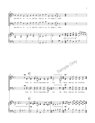 The Spacious Firmament - Addison/Stokes - SATB