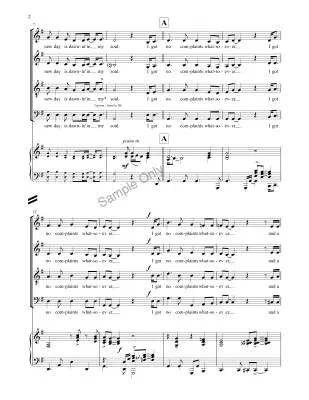 No Complaints, Whatsoever - Martin/Garrett/Nickel - SATB