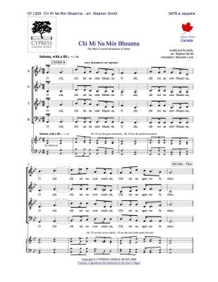 Cypress Choral Music - Chi Mi Na Mor Bheanna (The Mist-Covered Mountains of Home) - Scottish/Smith - SATB