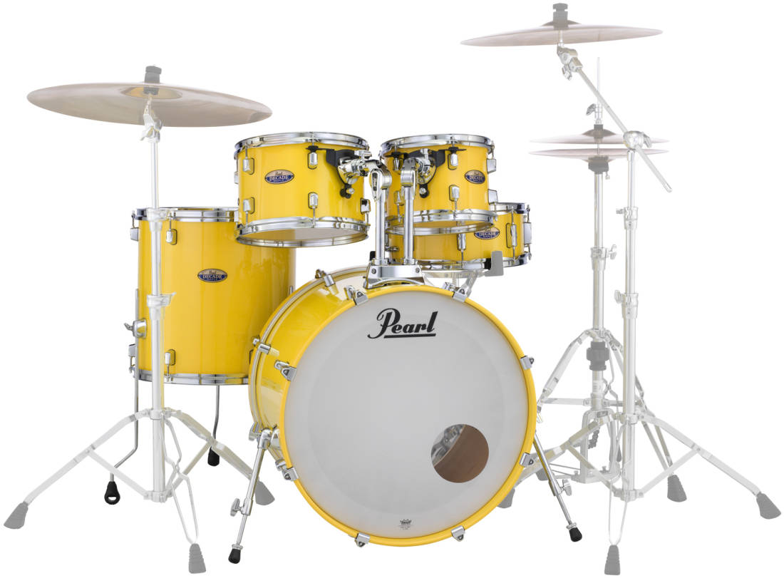 Decade Maple 5-Piece Shell Pack (22,10,12,16,SD) - Solid Yellow