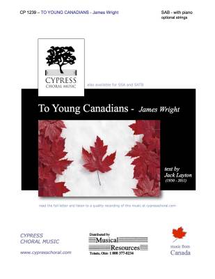 To Young Canadians - Wright - SAB