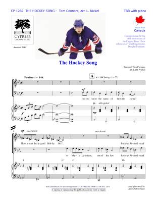 Hockey Song - Connors/Nickel - TTBB