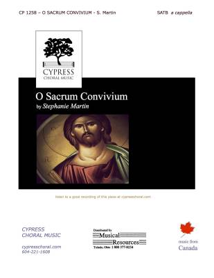 Cypress Choral Music - O Sacrum Convivium - Martin - SATB