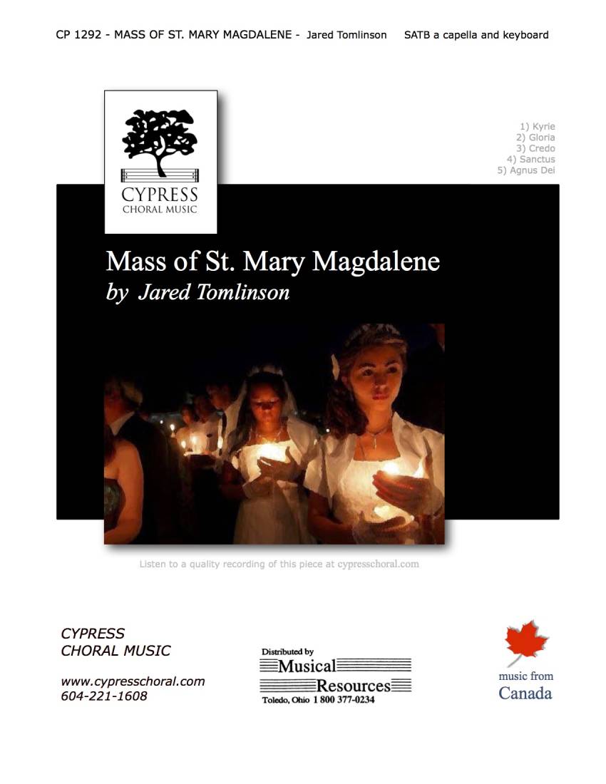 Mass of St. Mary Magdalene  - Tomlinson - SATB