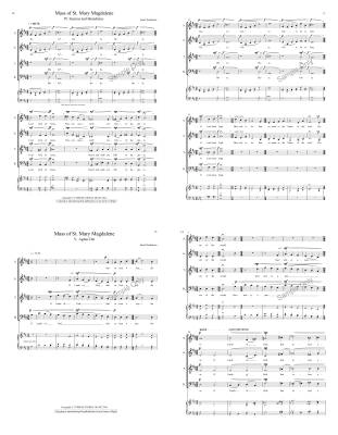 Mass of St. Mary Magdalene  - Tomlinson - SATB