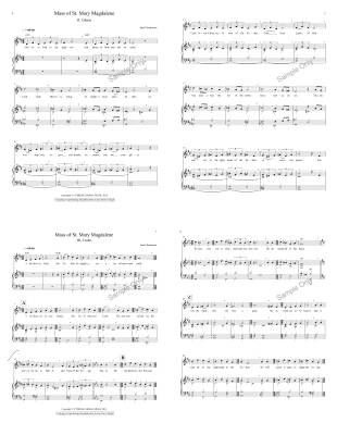 Mass of St. Mary Magdalene  - Tomlinson - SATB