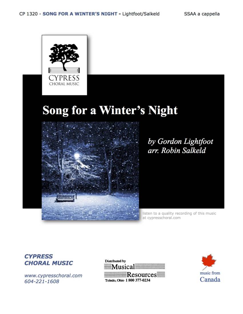 Song For A Winter\'s Night - Lightfoot/Salkeld - SSAA