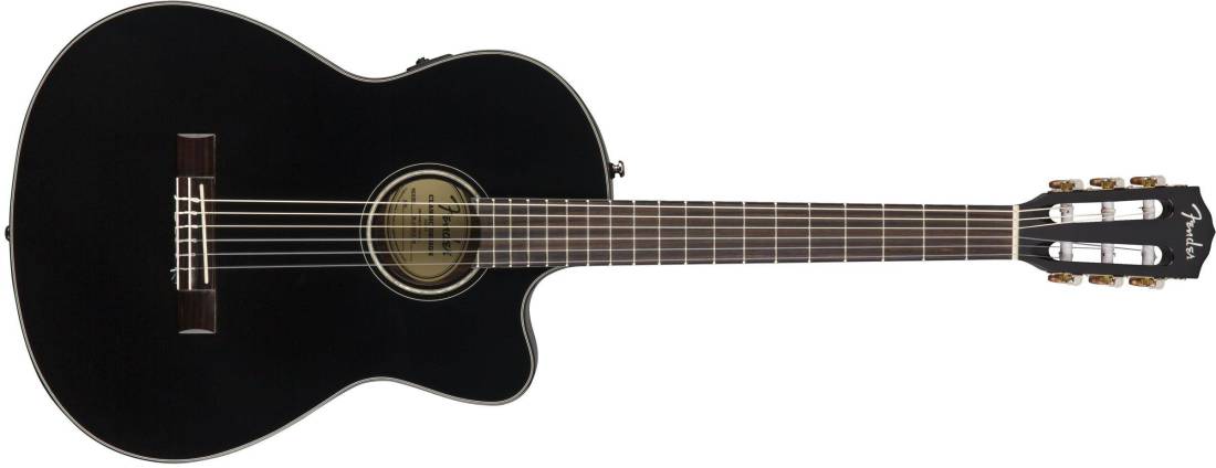 CN-140SCE Acoustic-Electric Cutaway Guitar with Case - Black