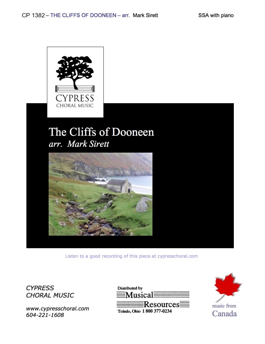 The Cliffs of Dooneen - Irish/Sirett - SSA