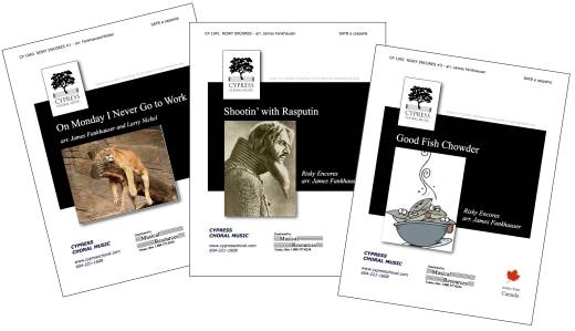 Cypress Choral Music - Risky Encores--the full set - Fankhauser - SATB