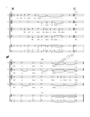 They Shall Not Grow Old - Binyon/Greer - SATB