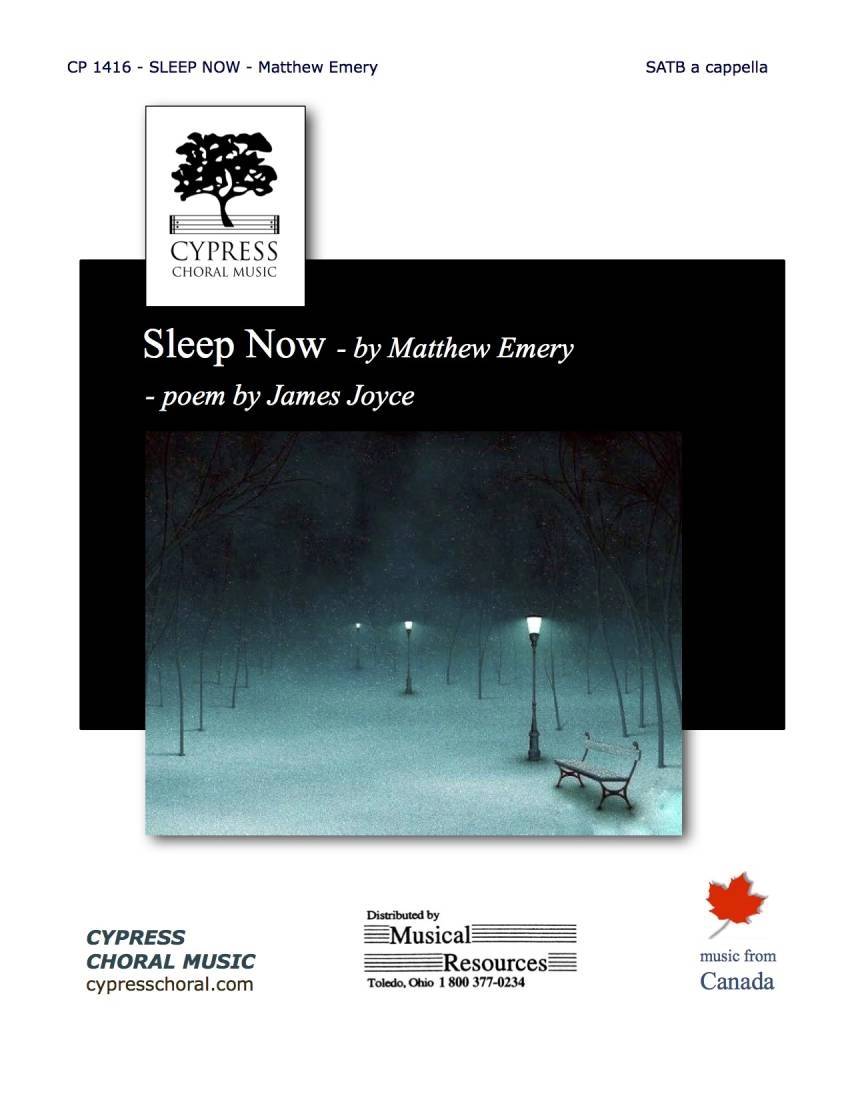 Sleep Now - Joyce/Emery - SATB