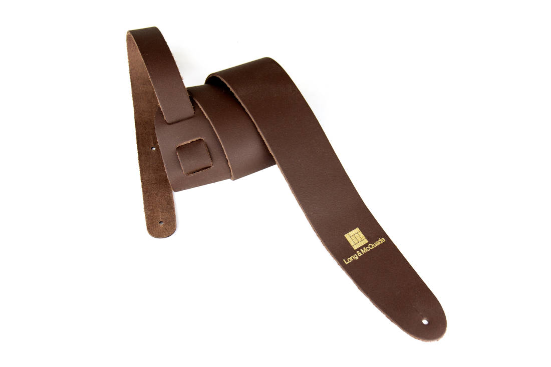 2 1/2\'\' Leather Guitar Strap - Brown