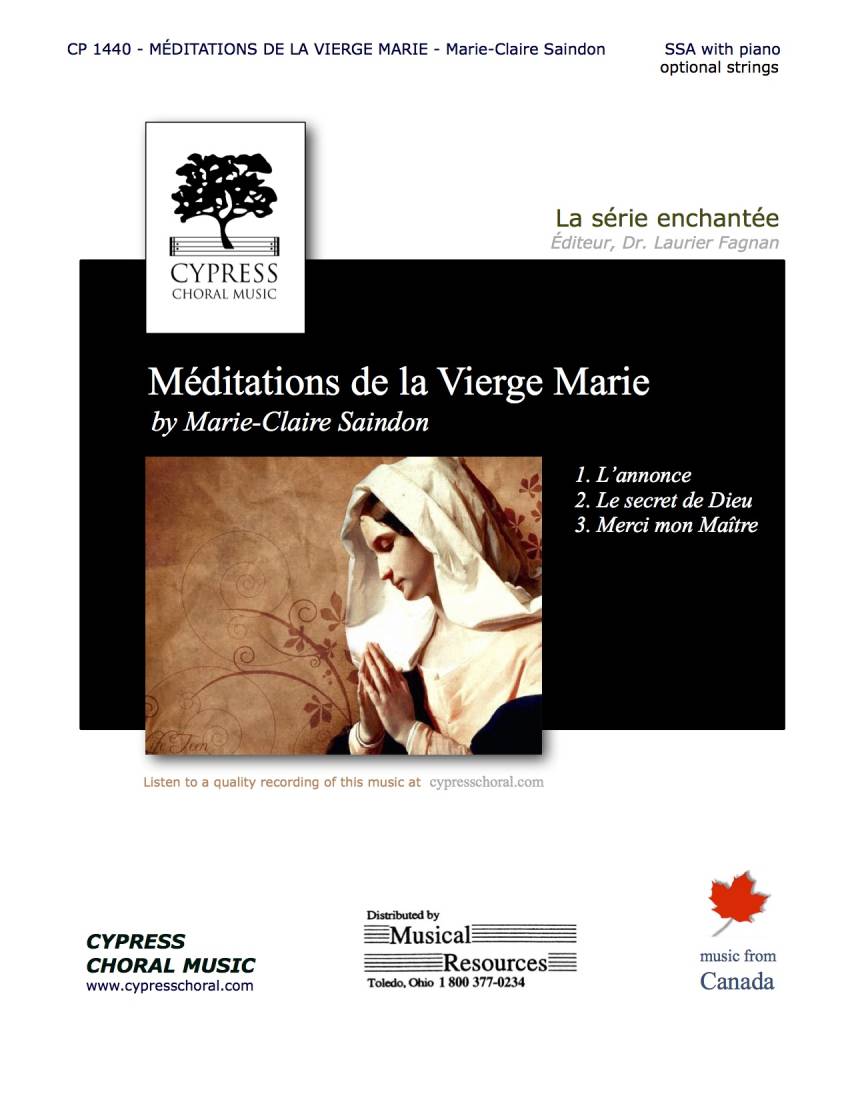 Meditations de la Vierge Marie (complete set) - Lozier /Harbec /Belzile /Saindon - SSA