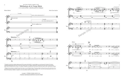 Meditations de la Vierge Marie (complete set) - Lozier /Harbec /Belzile /Saindon - SSA