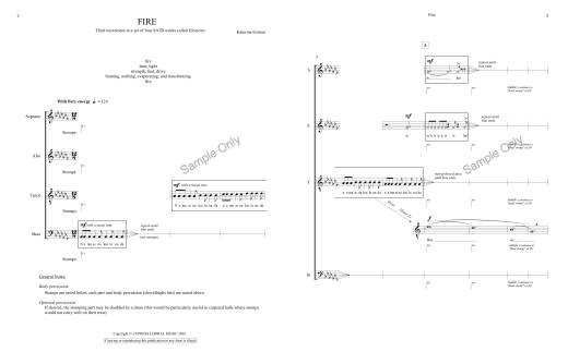 Fire (from Elements - third movement) - Gimon - SATB