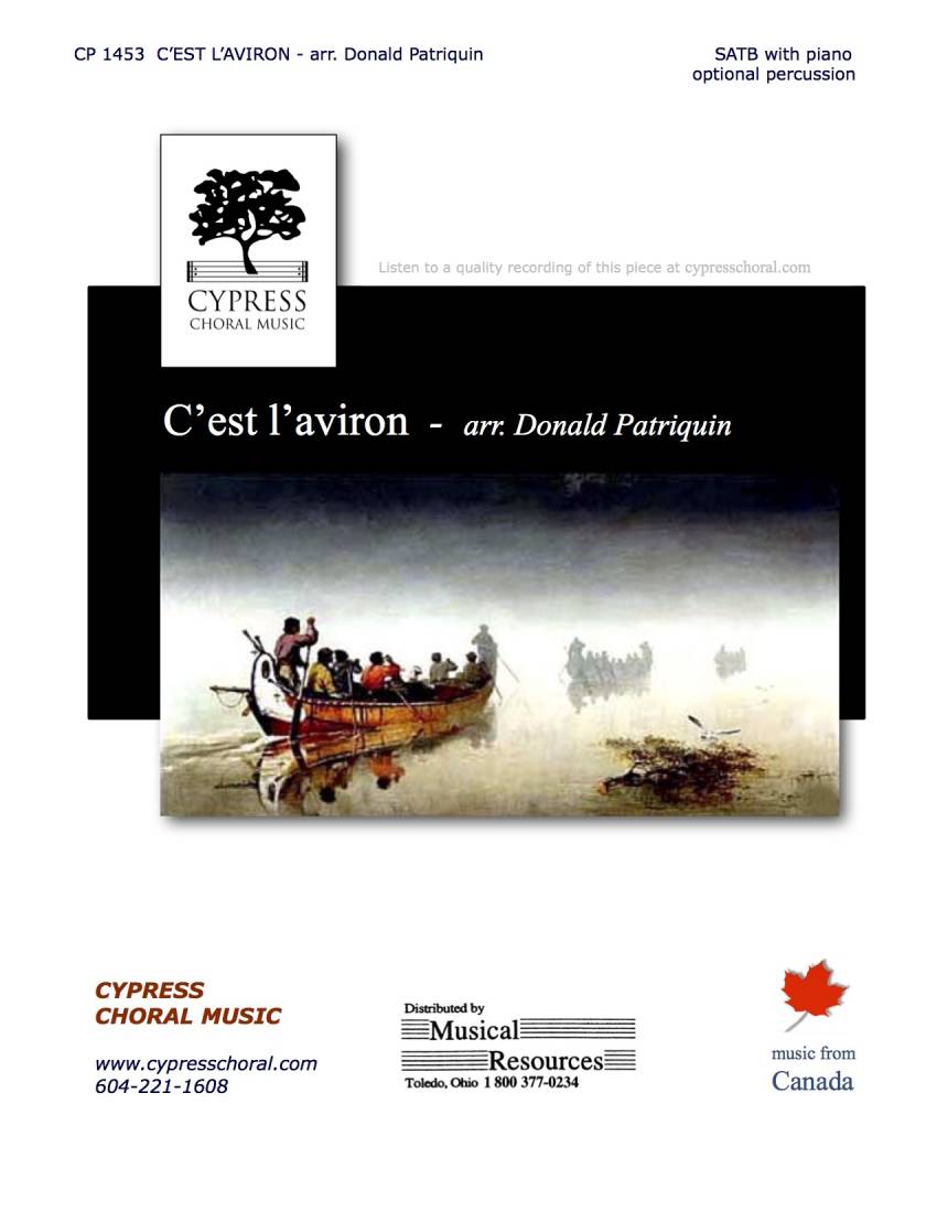 C\'est L\'aviron - Folk Song/Patriquin - SATB